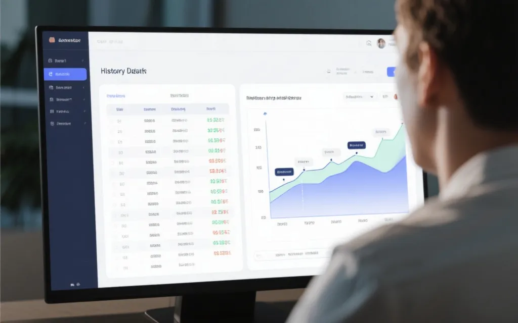 历史数据检索界面